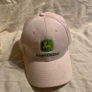 John Deere Woman’s Hat Light Pink One Size Snap Back Baseball  Cap